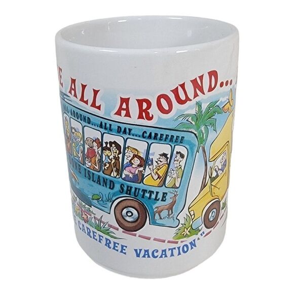 Bone Island Tour Ride All Day Key West Souvenir Car Free Carefree coffee mug - Picture 2 of 5